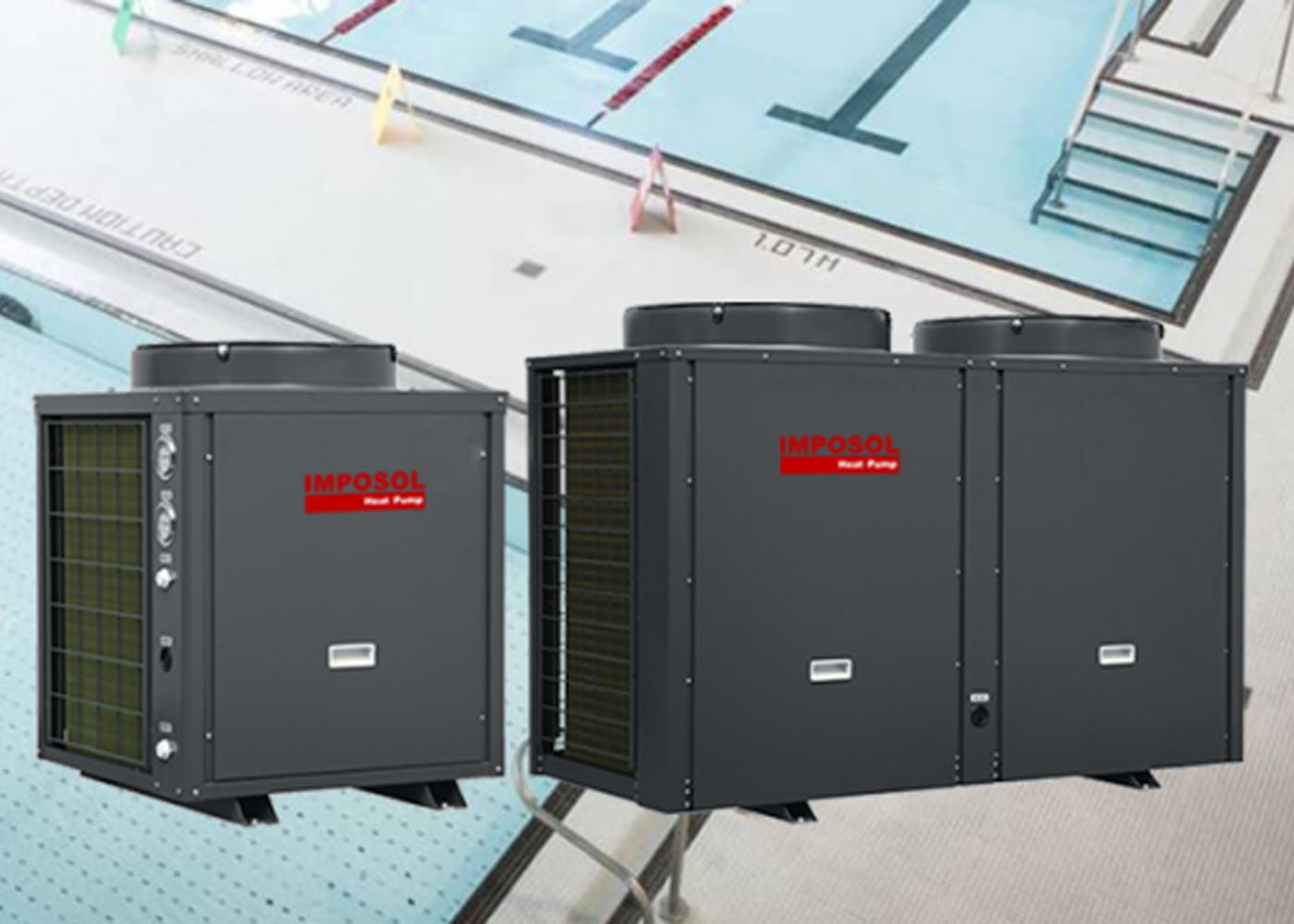 20 kW / 40 kW Fixed Speed & EVI Commercial Air to Water Heat Pump Heating / Cooling Swimming Pool