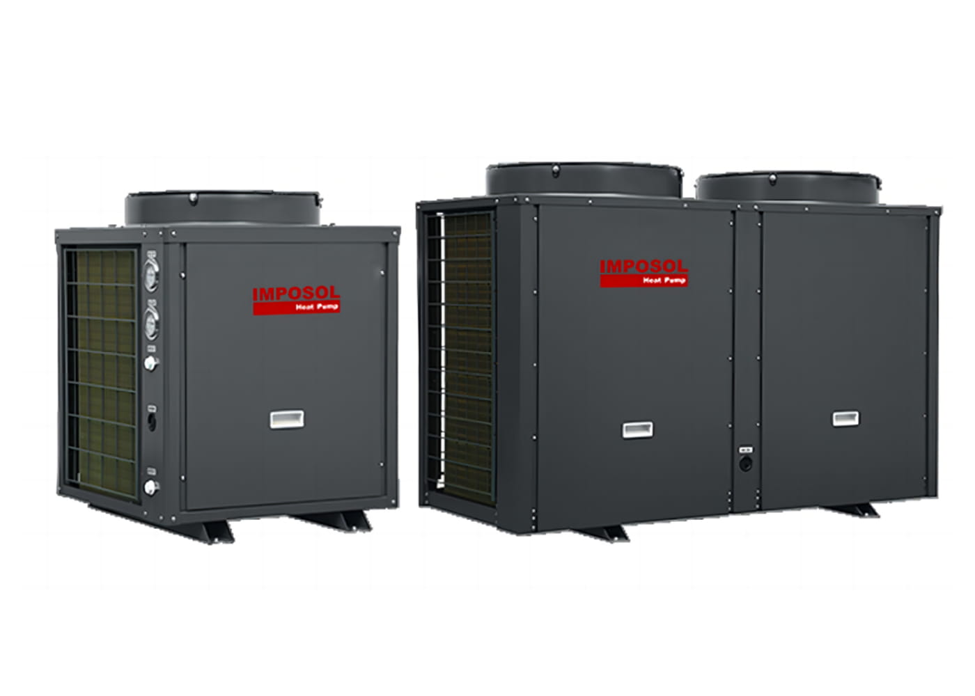 19 kW / 38 kW Fixed Speed Commercial Air to Water Heat Pump Domestic Hot Water