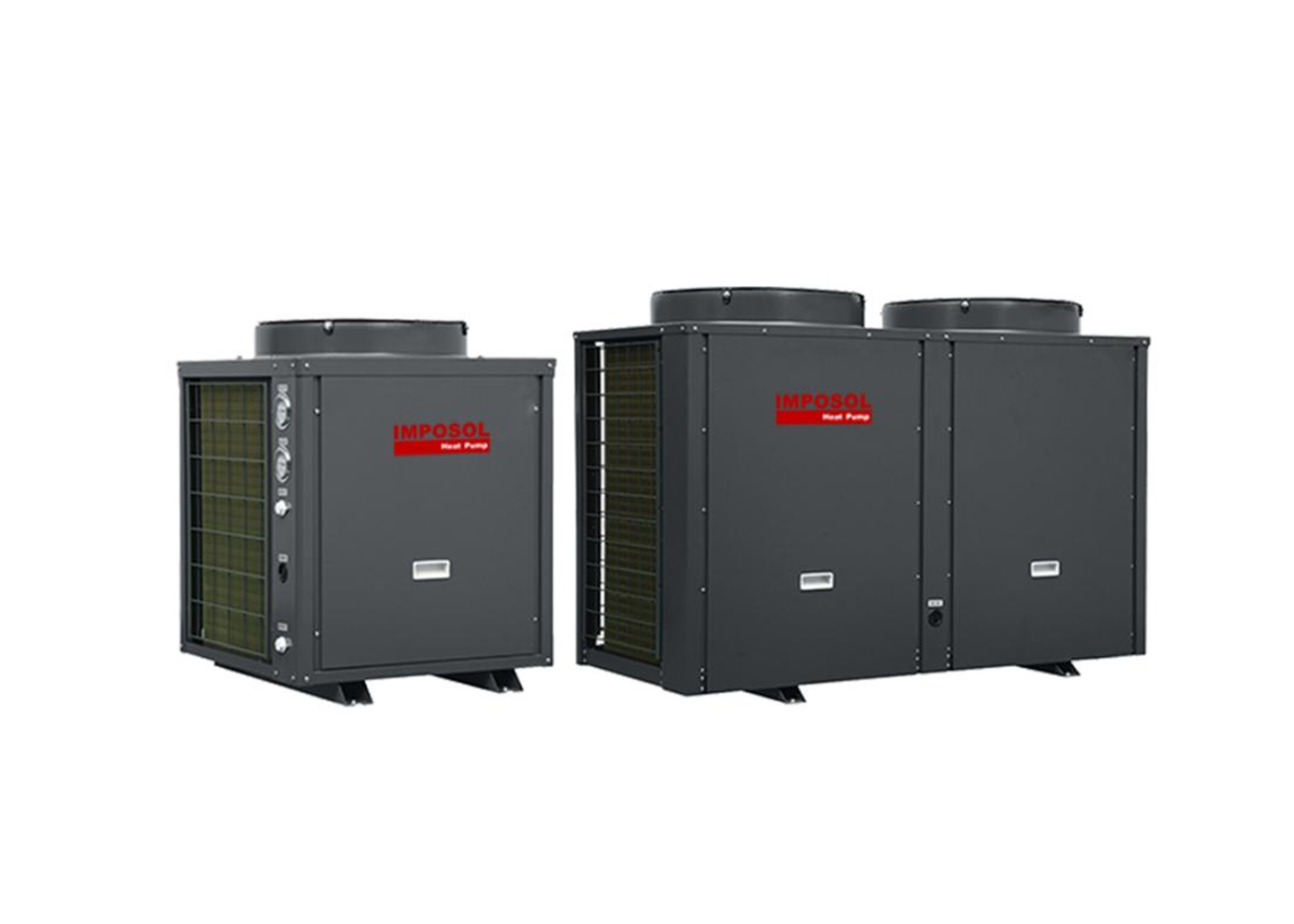 19 kW / 38 kW Fixed Speed & EVI Commercial Air to Water Heat Pump Domestic Hot Water