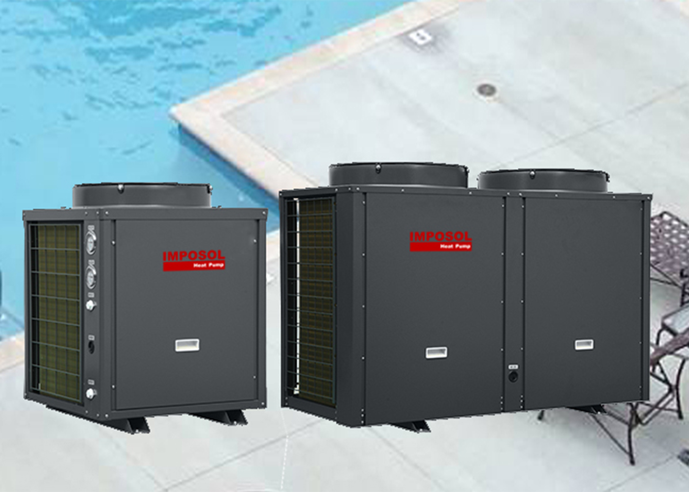 20 kW / 40 kW Fixed Speed Commercial Air to Water Heat Pump Heating / Cooling Swimming Pool