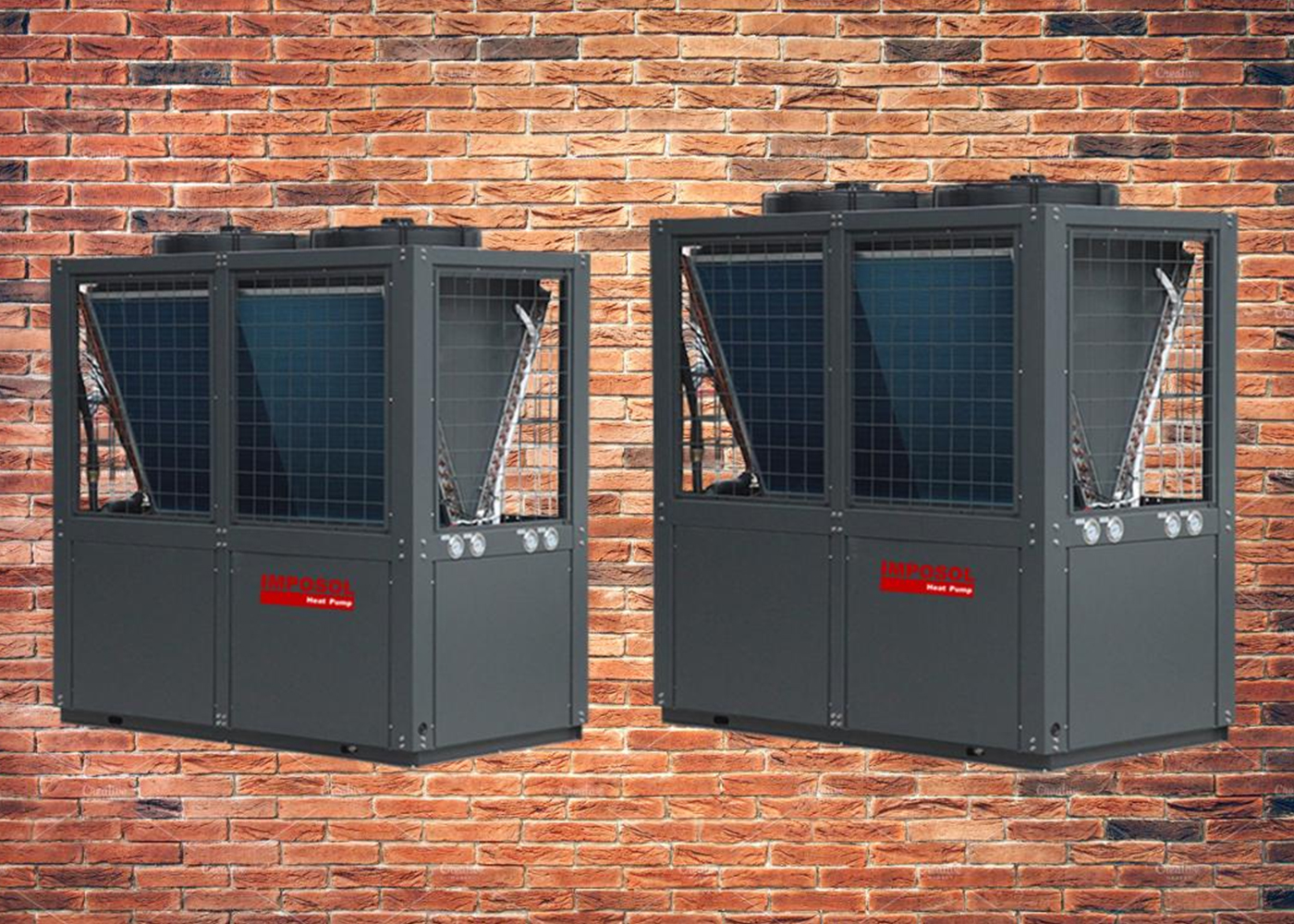 72 kW / 87 kW Fixed Speed Commercial Air to Water Heat Pump Heating / Cooling